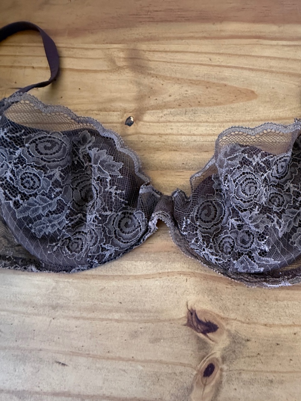 La Perla Lace Brown Underwire Bra Pre Owned